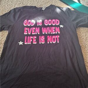 Black and Pink Graphic Kids T-Shirt